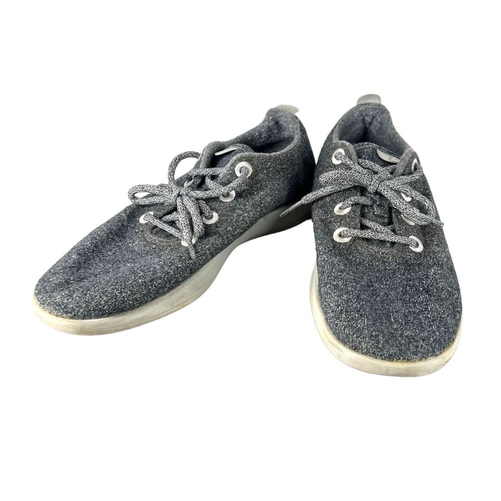 Allbirds Medium Grey Lace Up Wool Sneakers Size 10